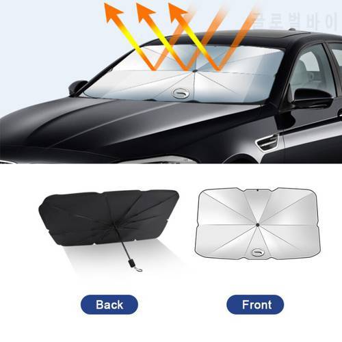 Car Parasol For MG Logo 3 5 6 7 TF ZR ZS ES HS EZS Morris 3 GS Foldable Auto Interior Decoration Sunshades Protection Umbrella