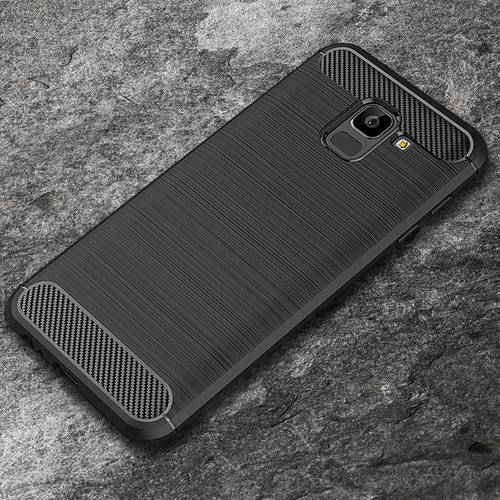 For Samsung Galaxy A6 2018 Case Silicon Heavy Shockproof Carbon Fiber Soft Silicone Case For Samsung Galaxy A6 Plus 2018 Cover