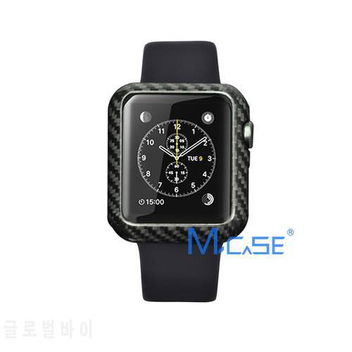 Mcase Luxury Ultra Thin Carbon Fiber for Apple Watch Series 1 2 3 Cover 42 mm 38 mm for iWatch Frame