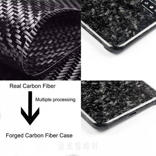 New Luxury Forged Composite Real Carbon Fiber Mobile Phone Case For iPhone XSMAX Cover Full Protection For iPhone X XS XR Case