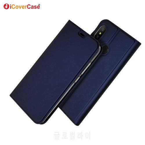 Ultra-thin PU Leather Flip Wallet Case Stand Cover For Xiaomi Mi A2 Lite Phone Case for Xiomi Mi A2 Lite Mobile Bag Accessory