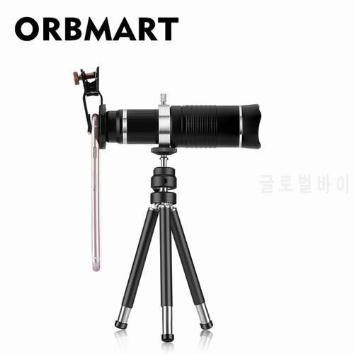 ORBMART 26x HD Fixed Focus Telephoto Telescope Mobile Phone Lense Universal Clip with Collection Bag For iPhone SAMSUNG Phone