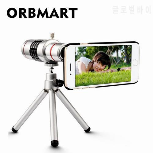 ORBMART 18X Optical Focus Zoom Telescope Camera Lens For Samsung S5 S6 S7 Edge Plus S8+ iPhone 6 6s 7 8 Plus