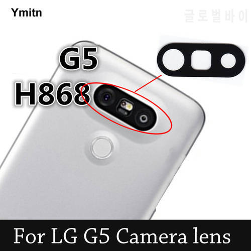New Ymitn Housing Retail Back Rear Camera lens Camera cover glass with Adhesives For LG G5 H868