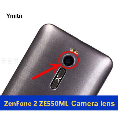 100% New Ymitn Retail Camera lens Camera cover glass with Adhesives For ASUS ZenFone 2 ZE551ML ZE550ML ZE500CL