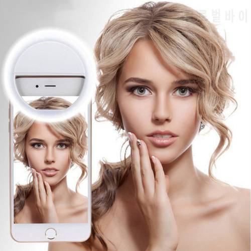 Universal LED Flash Selfie Ring Light Clip Lamp For iPhone ipad For Xiaomi For Samsung Android Phone