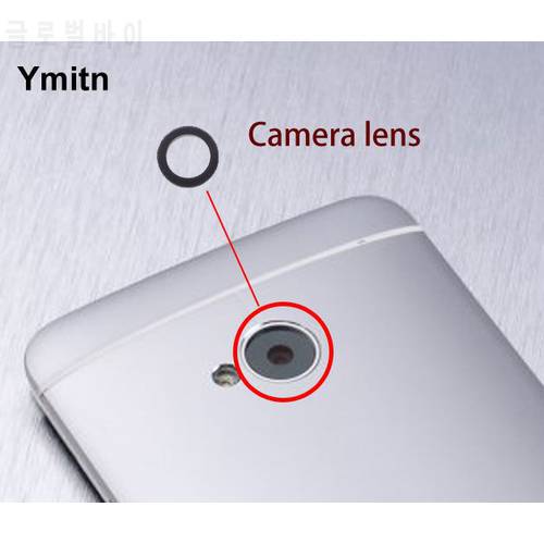 100% New Ymitn Back Top Camera glass Lens with Adhesive Sticker Replacement For HTC One M8,Free Shipping