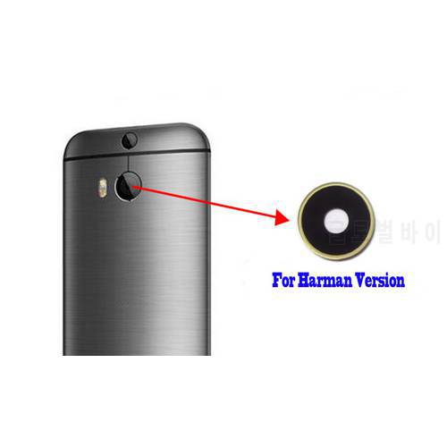 New Ymitn Back Camera glass Rear Camera Lens with Adhesive Replacement for HTC M8 Harman Kardon Version Gold Edge,Free Shipping