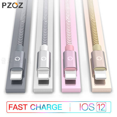 PZOZ For iPhone Charger usb cable 2.4A Fast Charging Mobile Phone Charge For ipad iphone cable X Xr Xs max Plus 8 7 6s 5 SE Cord