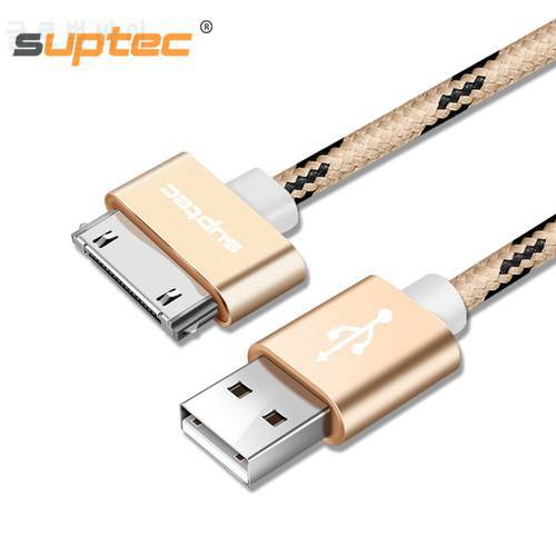 SUPTEC USB Cable Fast Charging for iPhone 4 4s 3GS 3G iPad 1 2 3 iPod Nano touch 30 Pin Original Charger Adapter Data Cord