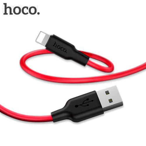 HOCO Mobile Phone USB Charge Data Cable USB to Lightning / Micro USB / Type C Eco-friendly Silicone For iPhone Xiaomi Samsung