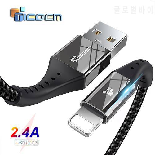 TIEGEM USB Cable For iPhone 13 12 11 Pro Max X XR XS 8 7 6s 6 iPad Fast Data Charging Charger USB Wire Cord Mobile Phone Cables