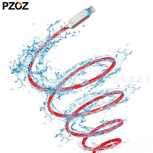 PZOZ for pple iphone se 5 5se 5s 6s 7 8 Auto Disconnect led light cable fast charger usb iphone5 X XS Max XR Intelligent cabel