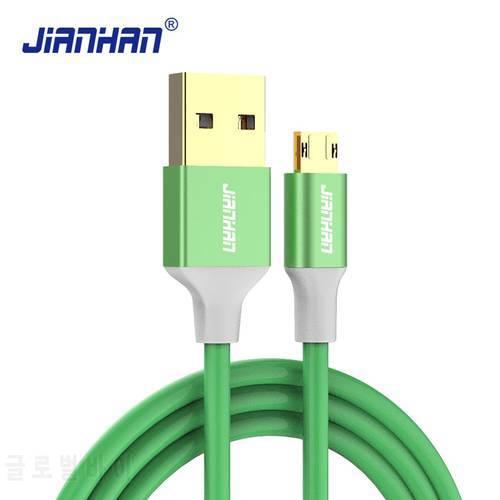 JIANHAN 2 pack Micro USB Cable 1m 2A Fast Reversible Charger Phone Cable Micro USB for Samsung Galaxy S7 Xiaomi Redmi 4 Android