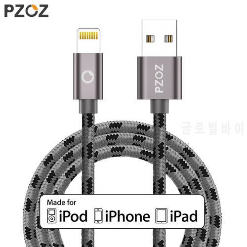 PZOZ Lightning Cable USB cable Fast Charger MFI Cables For iPhone13 12 11 Pro Max XR 8 7 Plus 5s 5se iPad air Mobile Phone Cabel