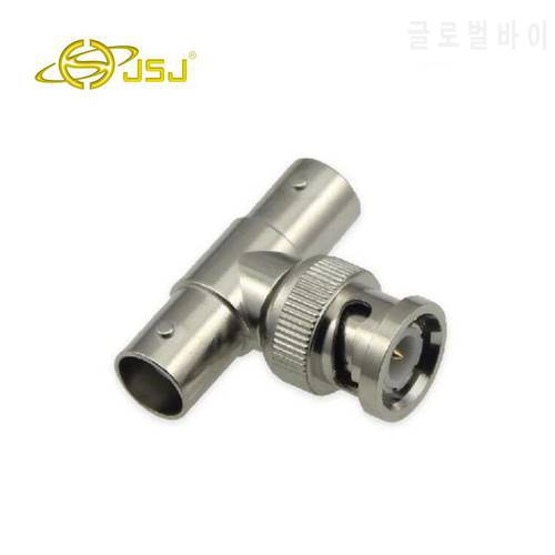 2Pcs Right Angle tee BNC junction female male CCTV BNC Connector rg58 rg59 rg6 connector