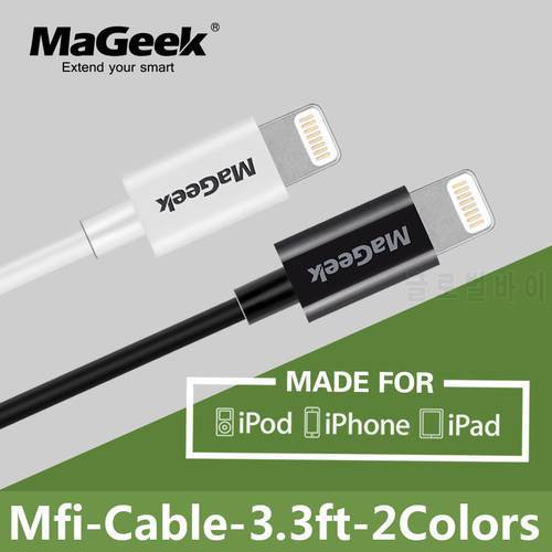 MaGeek MFi Certified Lightning to USB Cable 1m Data Sync Charger Cable for iPhone Xs Max X 8 7 6 5 5S 5C 6 iPad