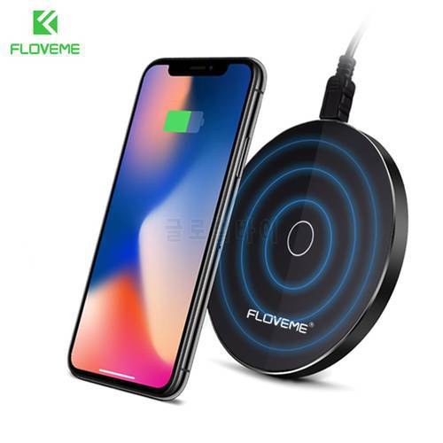 FLOVEME 10W Qi Wireless Charger for iPhone X XS MAX XR Fast Wireless Charging Pad for Samsung Note 9 S9 S8 USB Wireless Chargers