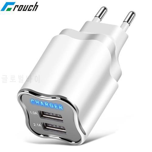 USB charger 5V 2A Mobile Phone 2 port EU/US Plug Travel Wall Charger Adapter For iPhone iPad Samsung Xiaomi Tablet Phone Charger