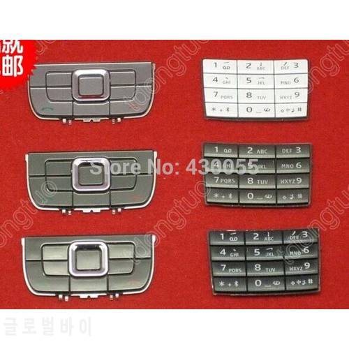 Grey/Black/White Y New Housing Keyboards Main Function Keypads buttons Cover Case For Nokia E66 Free Shipping