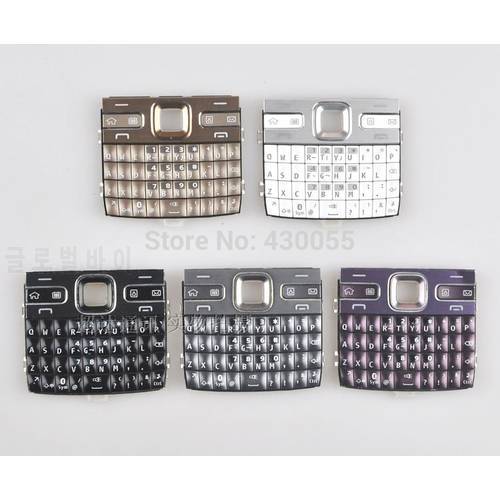 White/Black/Gold/Grey/Purple New Housing Main Function Keyboards Keypads Buttons Cover For Nokia E72 , Free Shipping