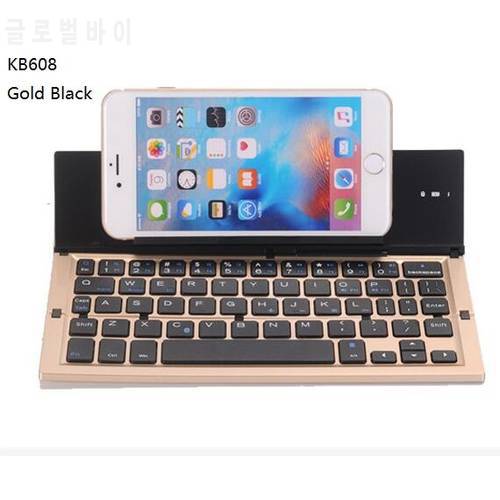 5 colors KB608 Universal Wireless Bluetooth Keyboard IOS Android Phone Stand For iPhone 6 7 6s 7 Plus 5S SE iPad Tablet