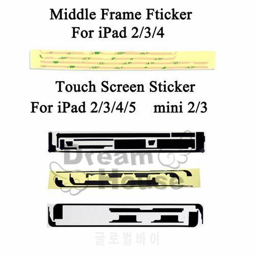 2set/lot 3M Adhesive Middle Frame Bezel Sticker Touch Screen Tape Glue For iPad 5 6 2017 2018 Air 2 3 2019 2020 Mini 1 2 3 4 5