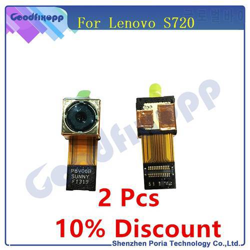 Original New For Lenovo S720 Back Rear Big Camera Module With Flex Cable Ribbon Replacement Parts S720 Phone Camera Modules