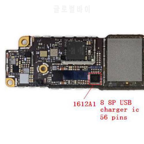 10pcs/lot Original new U2 U6300 usb charger charging ic chip 1612A1 1612 56pins for iPhone 8G 8 plus 8+ 8P 8plus XS on mainboad