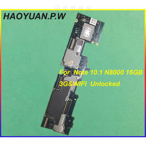 Tested Original Full Work Unlocked Motherboard Flex Circuits Cable For Samsung Galaxy Note 10.1 N8000 16G ROM 3G&WIFI