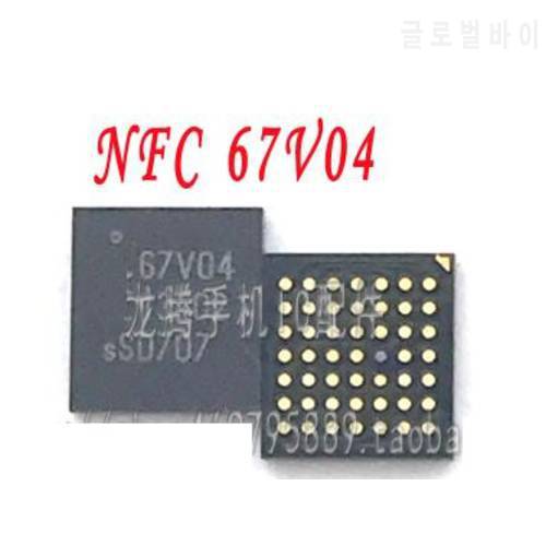 10pcs/lot Original new for iPhone 7G I7 7 plus 7+ 7P 7PLUS NFC_RF NFC controller ic chip 67V04 on mainboard