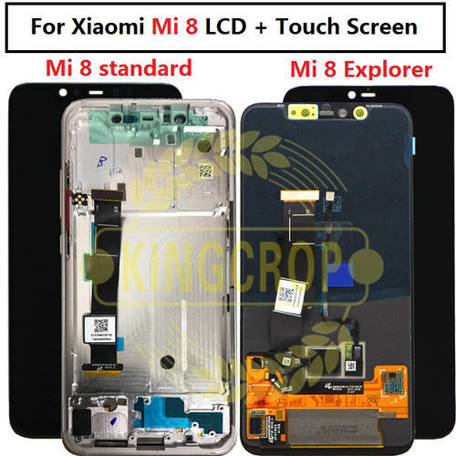 Super Amoled LCD Screen For Xiaomi Mi8 Explorer LCD Display Digitizer Touch Screen with frame LCD For xiaomi MI 8 se LCD