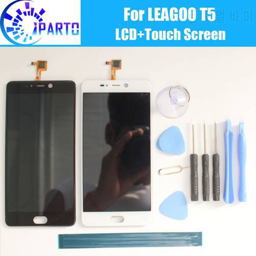 LEAGOO T5 LCD Display+Touch Screen 100% Original Tested LCD Digitizer Glass Panel Replacement For LEAGOO T5