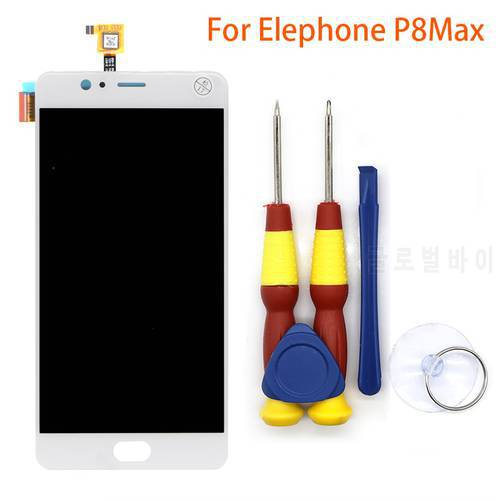 New original Touch Screen LCD Display LCD Screen For Elephone P8max p8 max Replacement Parts + Disassemble Tool+3M Adhesive