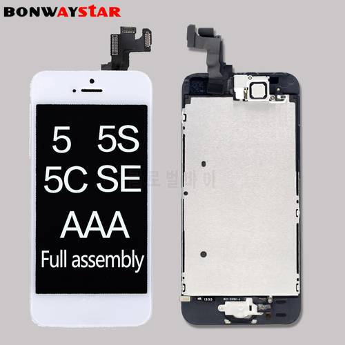 Full assembly LCD screen for iPhone 5/5C/5S/SE/6 LCD Display LCD Touch Screen Digitizer full Replacement pantalla+Button+Camera