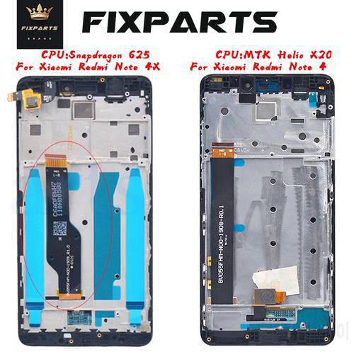 New LCD for Xiaomi Redmi Note 4X LCD Display Touch Screen Assembly Note4 Display Replacement Parts for Xiaomi Redmi Note 4 LCD