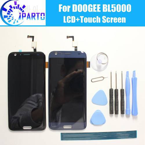 DOOGEE BL5000 LCD Display+Touch Screen 100% Original Tested LCD Digitizer Glass Panel Replacement For DOOGEE BL5000