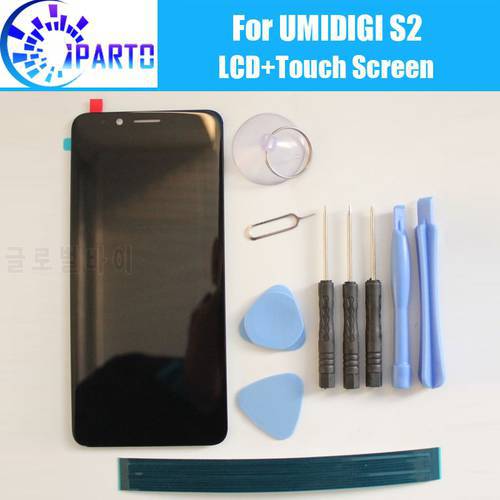 UMIDIGI S2 LCD+Touch Screen 100% Original LCD Digitizer Glass Panel For UMI S2(without frame) F602517VA or F602517VB