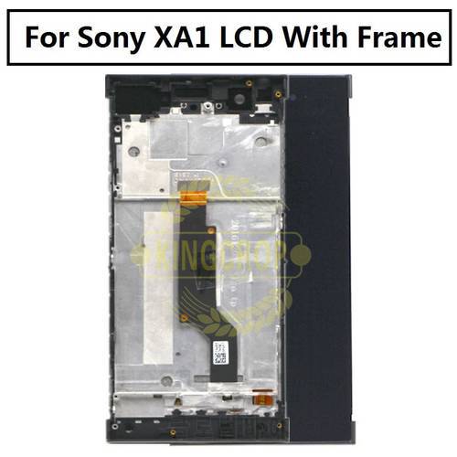 For Sony Xperia XA1 G3116 G3123 LCD Display Touch Screen Digitizer Assembly With Frame Replacement 5.0 1280x720 For SONY XA1 LCD