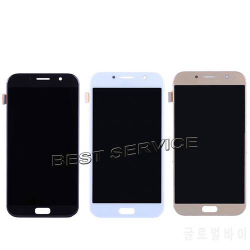 100% test lcd For samsung galaxy A7 2017 A720 A720F SM-A720F LCD Display + Touch Screen Digitizer Assembly