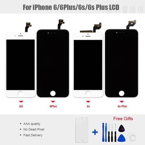 1PCS LCD Display For iphone 6 6 Plus 6S 6S Plus Touch Screen Panel Display Screen Digitizer Assembly No Dead Pixel Free Shipping