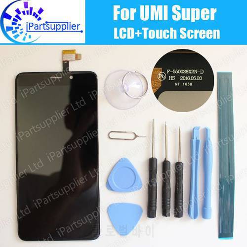 Umi Super LCD Display+Touch Screen 100% Original LCD Digitizer Glass Panel Replacement For Umi Super F-550028X2N