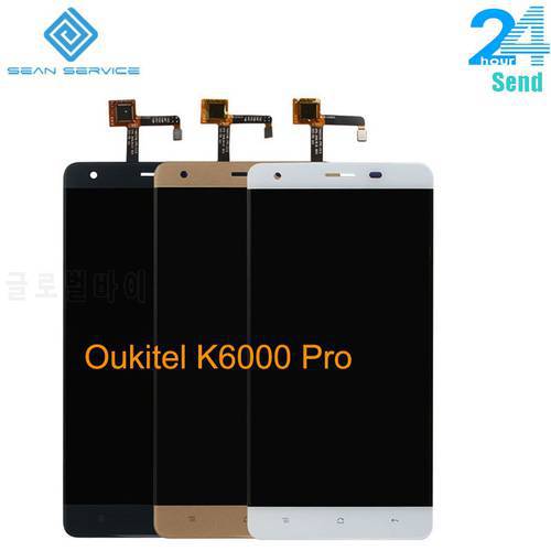 For Original Oukitel K6000 Pro LCD in Mobile phone LCD Display+Touch Screen Digitizer Assembly lcds +Tools 5.5