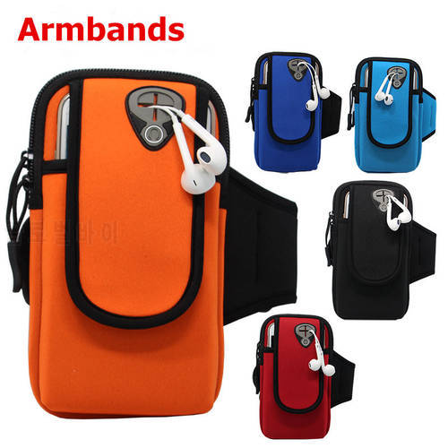 For iPhone 5 5S 6 6S Plus Phone Cases Fashion Brassard Sports Running Jogging Gym Armband Arm Band Bags Various Color
