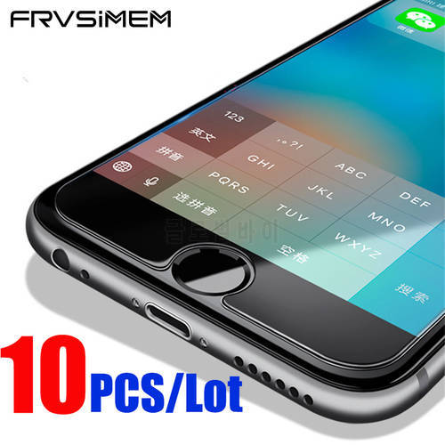 10 Pcs / Lot 9H 2.5D Tempered Glass for iPhone 12 Mini 11 pro X XS MAX XR 5 5s SE 6 6s 7 8 Plus 4s 10 PC Screen Protector Film