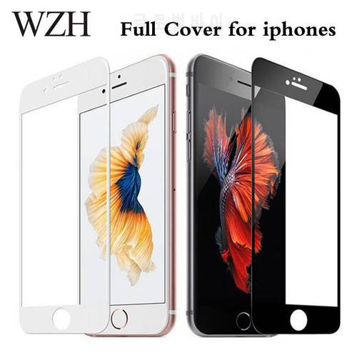 3D Full Cover Tempered Glass For iPhone XR 11 12 Pro X XS Max 7 8 Plus Screen Protector Film For iPhone 6 6s Plus 5 5s SE 2020