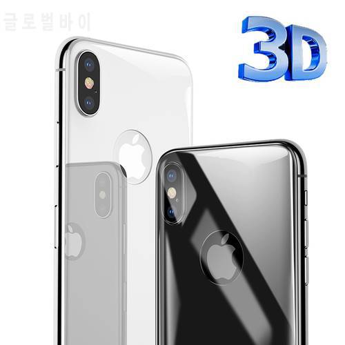 Best Real 3D 4D 9H HD Curved Back 5D Tempered Glass Screen Protector Film For iPhone X Xs XR 7 8 Plus Full Cover