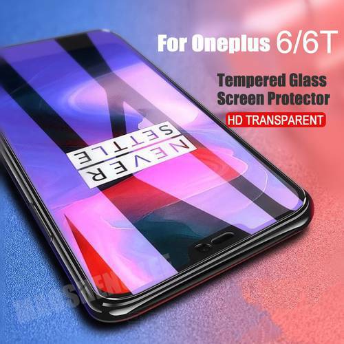 2pcs/lot Full Tempered Glass For Oneplus 8T 6 6T 7 Glass Screen Protector 2.5D Glass For one plus 7T 6 6t Anti Blue glass