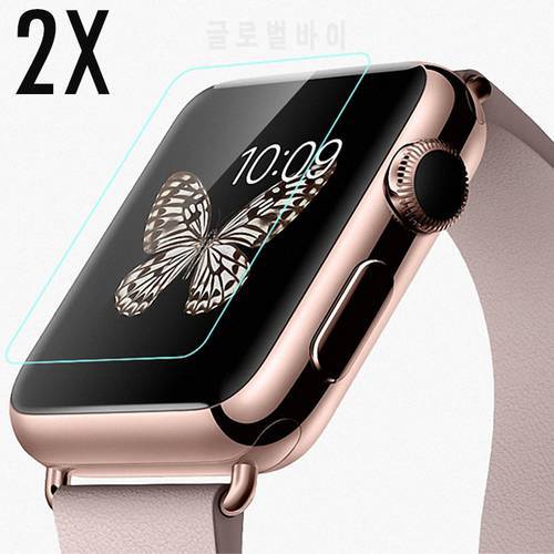 For iWatch Tempered Glass Screen Protector For Apple Watch 38mm 42mm Series 3 2 1 Protective Film 2.5D Curved Edge 9H GLAS Sklo
