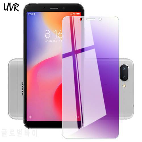 UVR For Xiaomi Mi 6 Mix Max 2 Note 3 4X 4 Anti-Blue Ray Tempered Glass Screen Protector For Xiaomi Redmi 5 Plus 5A 6 Pro 6A